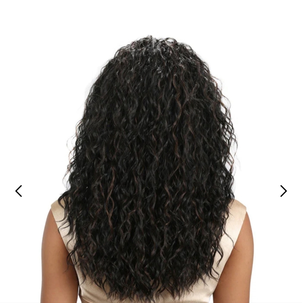 Premium Synthetic Wig - Black With Headband - Picture 4 of 9